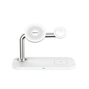شارژر وایرلس مگنتی رسی Recci 15W Wireless Charger Detachable Bracket Rcw-20